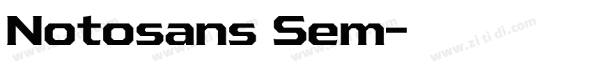 Notosans Sem字体转换